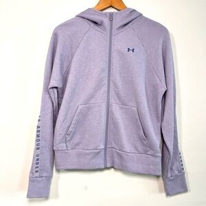 Under Armour Women's Lilac Loose Full-Zip Hoodie Size Medium